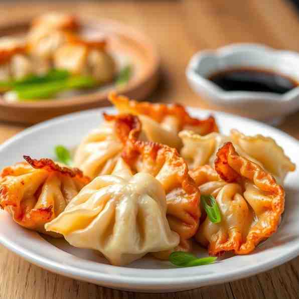 Crispy Pan-Fried Dim Sum Dumplings - Pork Potstickers Recipe